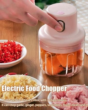 250ml Wireless Electric Garlic Masher / Food Chopper