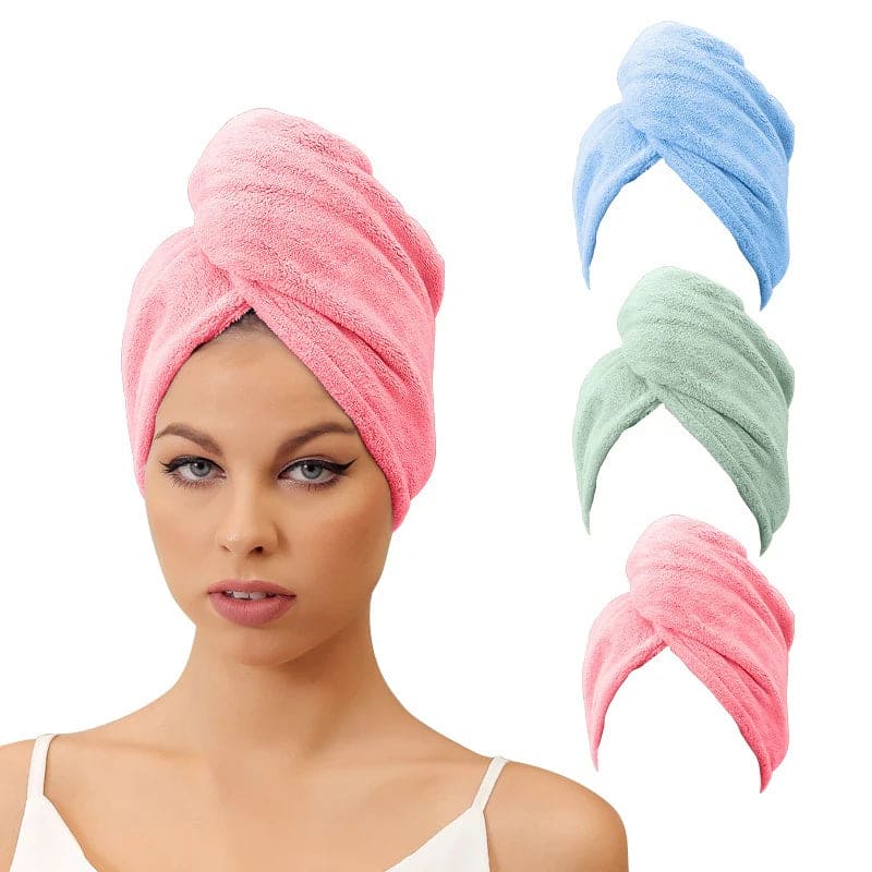 Hair Towel Wrap – Effortless Beauty & Quick Drying (Pack of 5)